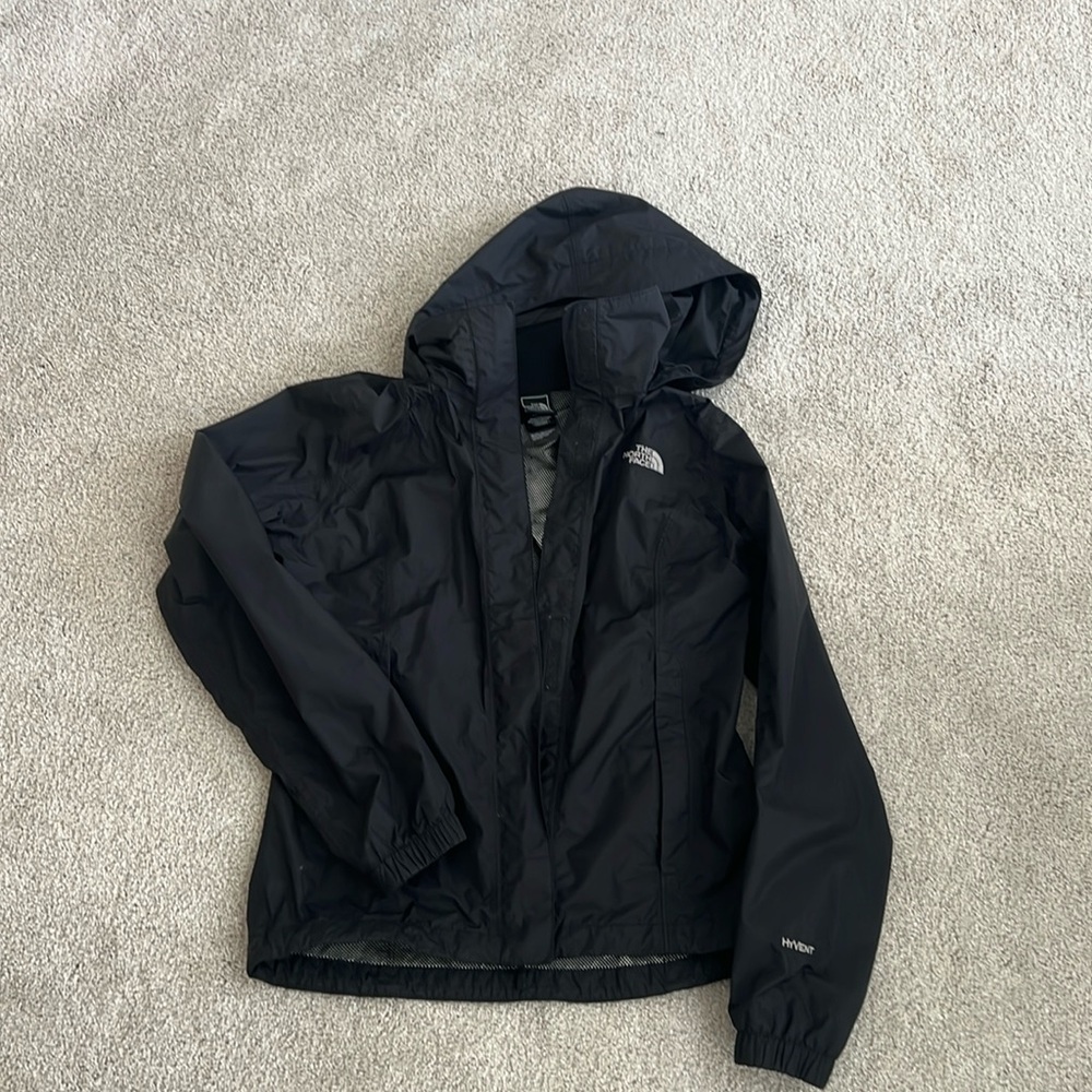 The north face lightweight jacket with hood xs
